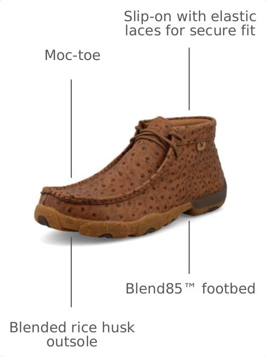 Image of Twisted X Women's Steel Toe Chukka Driving Moc