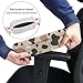 Tnasranmo Plush Flannel Office Chair Armrest Pads Soft Office Chair Armrest Covers Made of High-Quality Flannel, Washable Arm Rest Pads for All Standard Office, Desk & Gaming Chairs - Cow Print