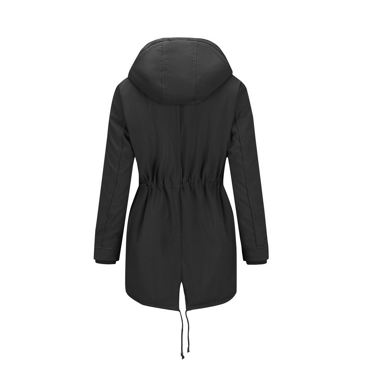 YYNUDA Manteau Femme d'hiver Chaud Parka Mi-longue Veste d'hiver Blouson à Capuche épais Fourrure Blouson avec Capuche Grande Taille