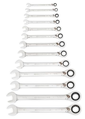 Image of GEARWRENCH 13 Pc. 12 Pt. Reversible Ratcheting Combination Wrench Set, SAE - 9509N