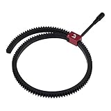 Fotodiox Elite Follow Focus Handle – Black Handle and Red Gear Clip