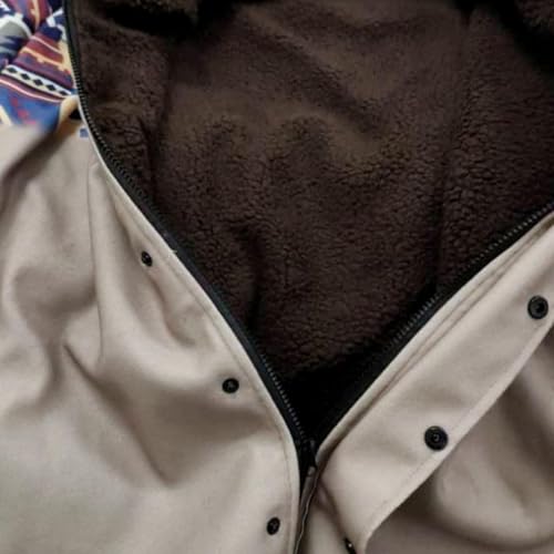 Men's Aztec Western Jackets Cowboy Winter Warm Sherpa Fleece Coats Retro Ethnic Vintage Western Jackets For Men3