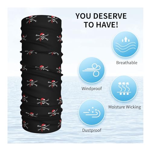 Jolly Roger Pirate Flag Neck Gaiters Face Masks Scarves Sun Protection Balaclavas Headbands Unisex4