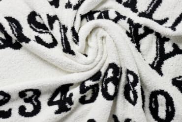 Image of Jay Franco Ouija Spirit Board Feather Knit Throw Blanket 50x60, Black