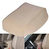 QKPARTS Armrest Center Console Leather Synthetic Cover for Toyota Highlander Beige