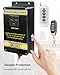 220V Wireless Remote Soft Start Switch, Remote Control Outlet Switch 3000W 60Hz, with Manual Switch and 2 Delay Controllers, 15A Automatic Vacuum Switch for Table Saw Dust Collector Power Tools