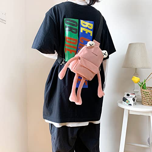 Image of Frog Crossbody Handbags For Women Men Cute Shoulder Bag Nylon Sling Chest Bag Casual Travel Hiking Daypack