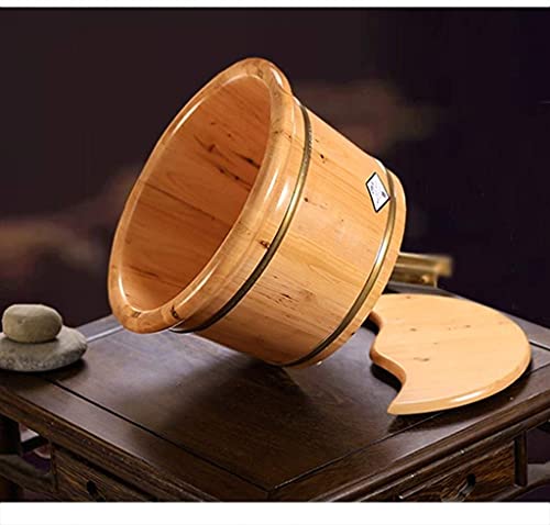 Spa de pies de madera para uso en casa con tapa sólida miniatura 2