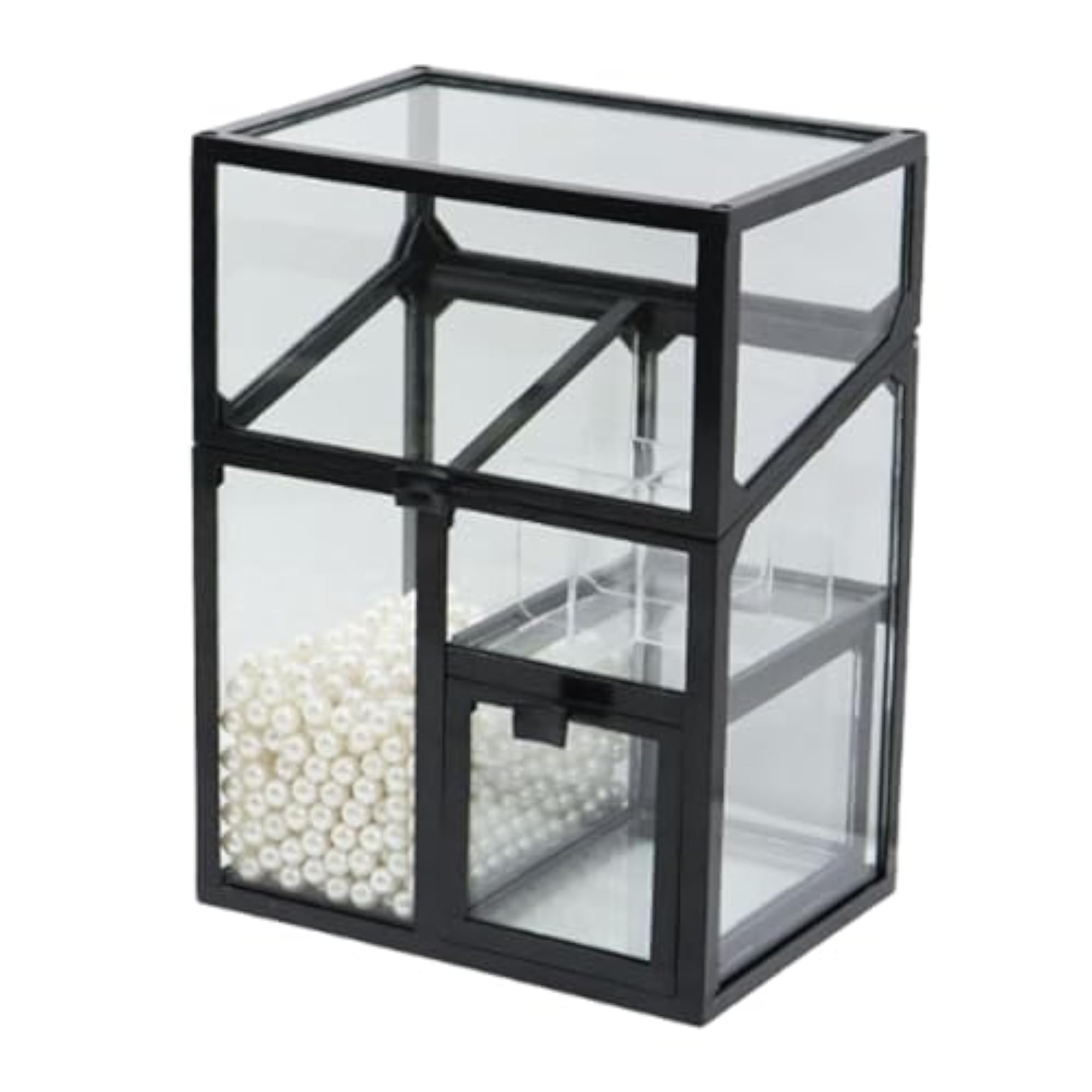 Portable Makeup Brush Holder for Countertop, Black