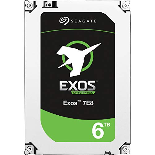 Seagate Exos 7E8 6TB 512e SATA 256MB Cache 3.5-Inch Enterprise Hard Drive (ST6000NM0115)