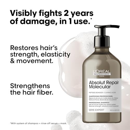 Shampooing Absolut Repair Molecular 'oréal Professionnel 500ml - vue 4