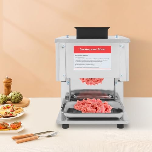 Cortadora eléctrica de carne 1500W acero inox miniatura 3