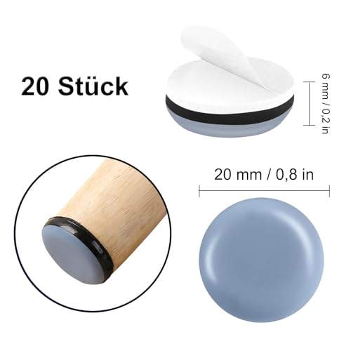 20 Piedini Piedini per Mobili Autoadesivo in