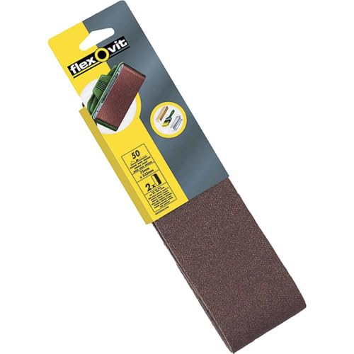 Image of Flexovit Cloth Backed Sanding Belts - 75mm x 533mm - Crs (2pk)