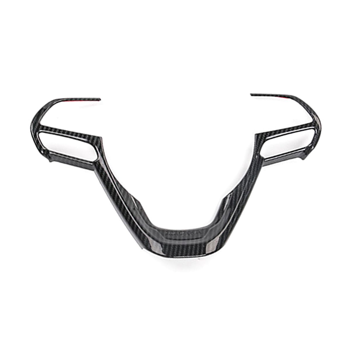 Tocatus ABS Carbon Fiber Black Steering Wheel Bezel Decorative Trim for 2014-2019 Jeep Grand Cherokee, for 2016-2020 Jeep Cherokee, 1pc