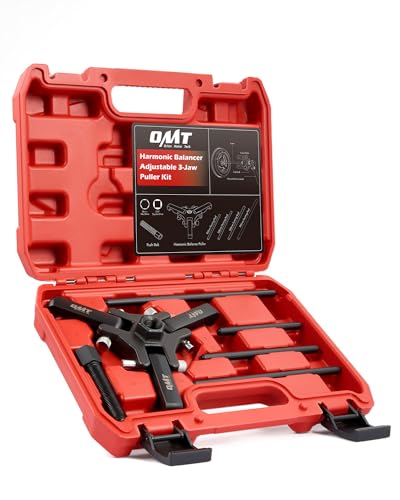 Orion Motor Tech Harmonic Balancer Puller Kit Adjustable 3-Jaw Puller Set for Removing Harmonic Dampers & Balancers 3-Jaw Pulley Puller Set Compatible with Chevy GM Chrysler Cadillac Ford More