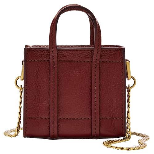 Fossil Carmen Micro en velours rouge sac cabas aux finitions luxe - 2