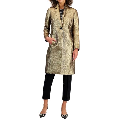 Kasper Women's Lame Notch Collar Topper