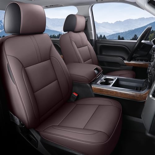 Coverado Chevy Silverado Seat Covers, Leather Car Seat Cover...