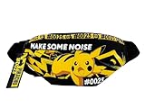 CYPBRANDS- Pokémon- Riñonera, Pikachu. Color Negro, Unisex, Producto Oficial