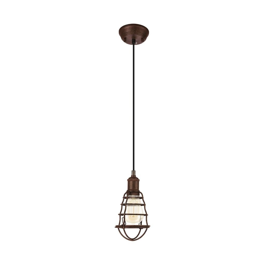 EGLO Lampa wisząca Port Seton, 1-płomienna lampa industrialna, vintage