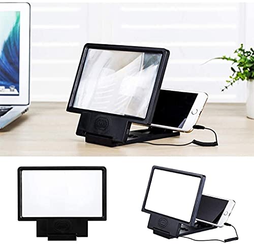 Varaka Screen Magnifier 3D Hd Phone Screen Magnifier Amplifier, Retractable High Definition Screen Amplifier Bracket Enlarged Expander For Mobile Phone Indoor, Camping, Tourism #TOP3