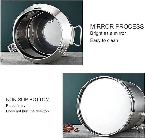 Amazon.co.jp: ステンレスミルクバケツ発酵槽 201 ステンレススチールミルクバケツ/輸送用ジャグ ワインバケツ缶/液体容器  保存ボトル/発酵槽 密閉蓋付きトートジャグ(9L) : Home & Kitchen ステンレススチール製ミルクバケツ発酵槽 201 ステンレススチール製ミルクバケツ 蓋付き - 液体および固体の保管/輸送用の液体容器