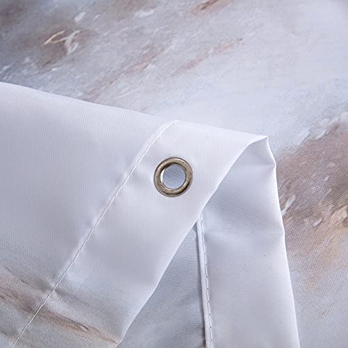 Cosevier Grey Gold Marble Shower Curtains For Bathroom, Polyester Fabric Waterproof Bathroom Decor,72 X 84 Inch,Long Size #TOP6