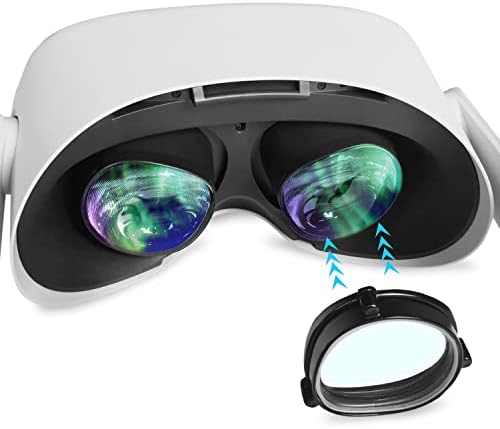Lens Insert Compatible with Meta/Oculus Quest 2 - Sonicgrace VR Oculus Quest 2 Myopia Lens Glass with Blue Light Filter, Alloy Magnetic Frame and Lens Combination, Easy to Install (SPH:-3.00, Right)