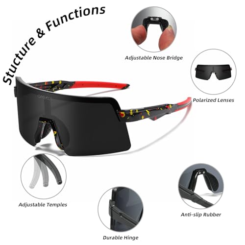 Image of Two Sizes For Adults and Youth Polarized Sunglasses Men Women Outdoor Sport Baseball Glasses UV400 Cycling Eyewear