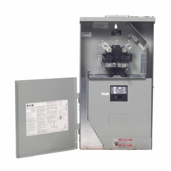 Eaton MBT48B200BTS Br Outdoor Meter/Panel Combo 200A 4-8, 7.1" x 27.6" x 14.9"