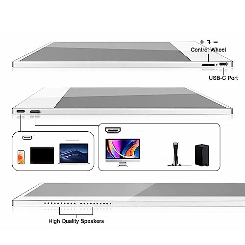 HEEPDD Laptop-Monitor, 100–240 V, 10-Punkt-Touchscreen, 1920 X 1080 IPS, 16 Zoll, Flexibler Tragbarer Monitor, Großer Betrachtungswinkel mit Magnetischem Ständer für Spiele (EU-Stecker) – Bild 6