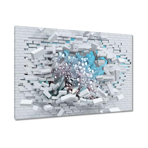 Tableau sur toile pissenlit impression haute définition 120 x 80 cm