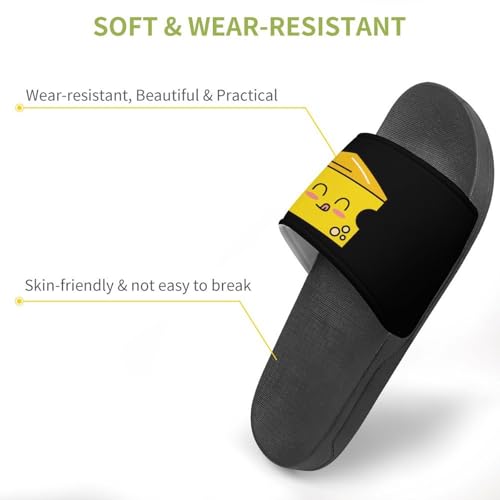 Cute Cheese Face House Slippers for Women Men Personalized Shower Shoes Sandals Slides3