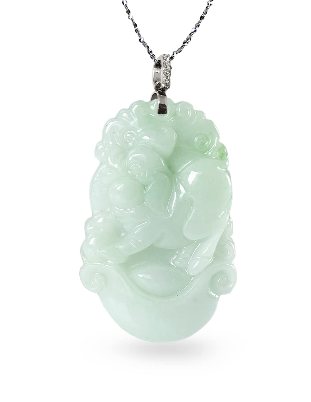 Dahlia Chinese Zodiac Jade Necklace