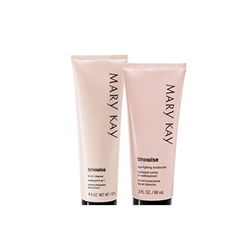 Mary Kay Timewise Age-fighting Moisturizer & 3 in 1 Cleanser Combination to Oily Skin Full Size Set