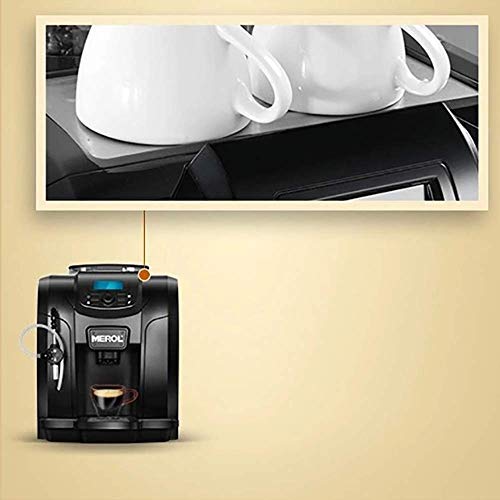 YQGOO Einknopf-Kaffeemaschine Automatische Reinigung Cappuccino-System 19bar 1250w 2l Espressomaschine Kaffeemühle… – Bild 7