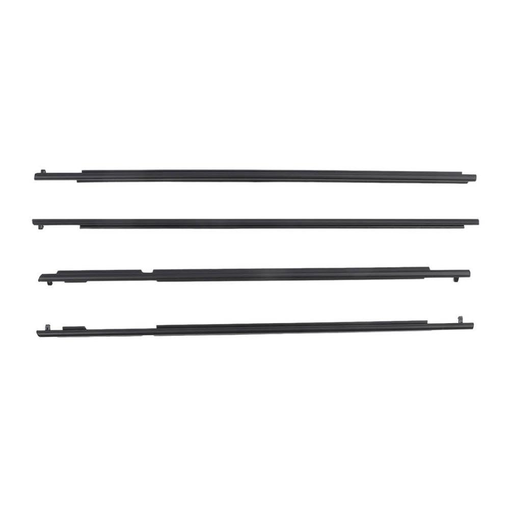 Door Belt Moulding Set 75711‑60072 Window Weatherstrip Sealing Belt Compatible with Land Prado 150 Series 2010 2020