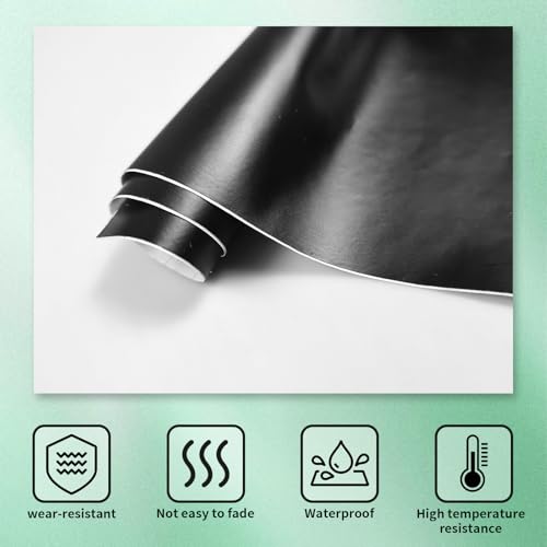 Image of Compatible with 11.8 inch x 4 inch Bowtie Emblem Wrap Kit for Chevy Logo Overlay Vinyl Wrap with Spatula and Cutter 6PCS Matte Black