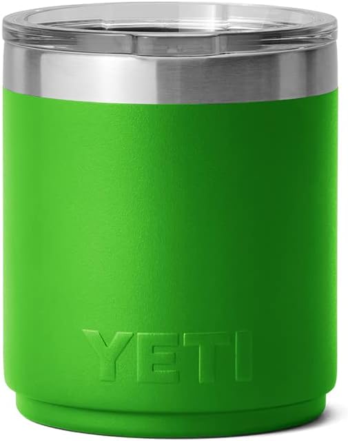 YETI Rambler 10 oz Stackable Lowball 2.0, Vacuum Insulated, Stainless Steel with MagSlider Lid, Canopy Green
