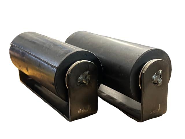 JM Steel. Guiding Rollers for Sliding Gates, 6 inches, Pack of 2, Weld-on Bracket