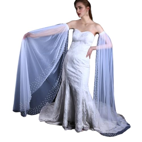Velo mangas de brazo para bodas y vestidos largos elegantes de fiesta o graduación 4