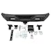 KUAFU Rear Bumper Compatible with 2007-2018 Jeep Wrangler JK with Lockable Tire Carrier 2