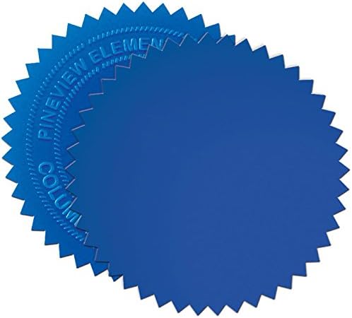 Jones School Supply - Green Foil Seals 2" - Set of 100 Seals for Award Certificates