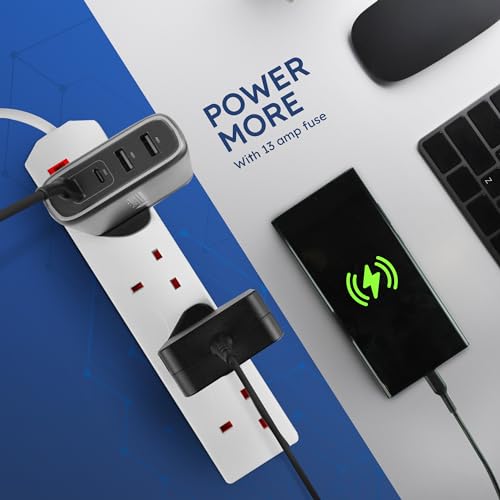 DESIRETECH 4-Gang White Electric Extension Lead - 2m Cable - Image 6