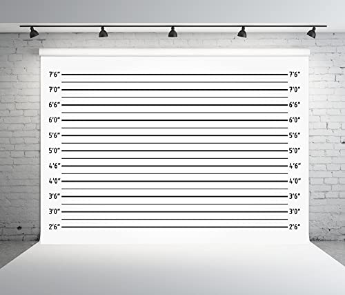Fond photo mugshot 3x2.5m pour enterrement de vie de jeune fille et soirée à thème police