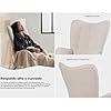 MEUBLE COSY Sillas Mecedora Escandinavo Sillón Relax Especial Lactancia para Salón Dormitorio Balcón Sala de Estudio, Tela, Madera Haya, Metal, Beige #4