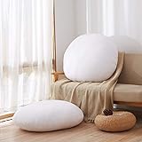 Acanva Square Decorative Round Throw Pillow Inserts Form Stuffer Cushion Sham Filler, 32'', White,...