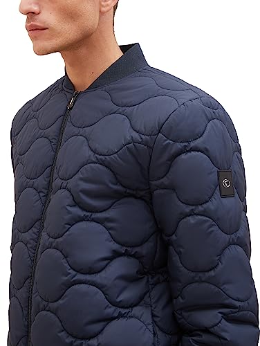TOM TAILOR Herren 1037329 Lighweight Bomberjacke mit Steppung, 10668-sky Captain Blue, M – Ansicht 3