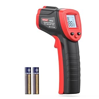 Wintact Laser Infrared Thermometer Gun -58℉ to 1094℉(-50℃ to 590℃) Non-Contact Digital Surface Temperature Gun with Max-Min Measure for Cooking Food, Pizza Oven, Grill, Griddle, HVAC NOT for Humans
